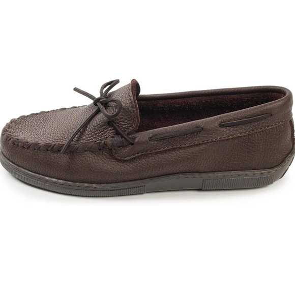 Minnetonka Moosehide Classic Mocassins Brown Women's Size 9.5 🌴✌️ - Picture 1 of 10